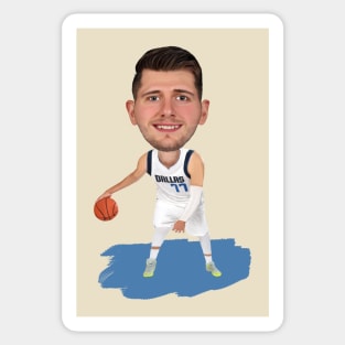 Caricature of Luka Doncic Sticker